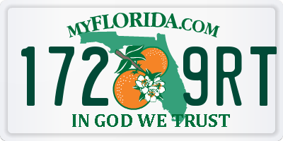 FL license plate 1729RT