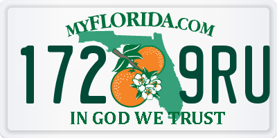 FL license plate 1729RU