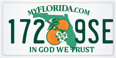 FL license plate 1729SE