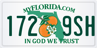 FL license plate 1729SH
