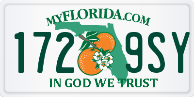 FL license plate 1729SY