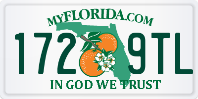FL license plate 1729TL