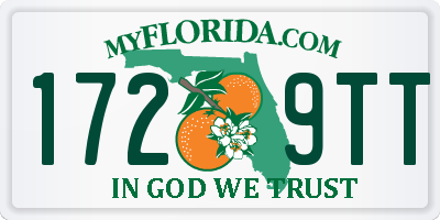 FL license plate 1729TT