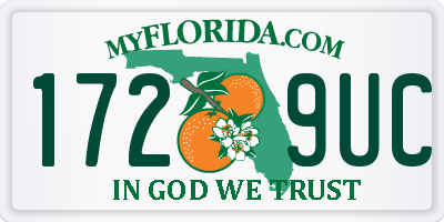 FL license plate 1729UC