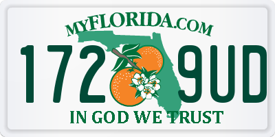 FL license plate 1729UD