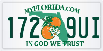 FL license plate 1729UI