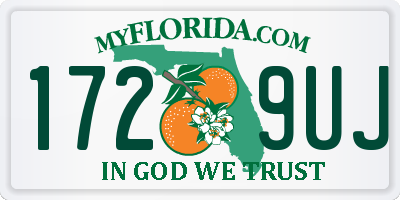 FL license plate 1729UJ
