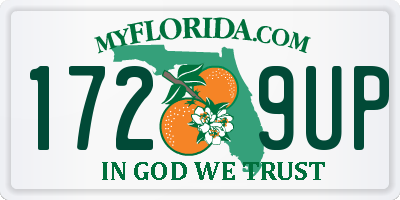 FL license plate 1729UP