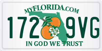 FL license plate 1729VG
