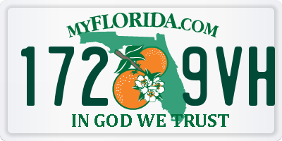 FL license plate 1729VH