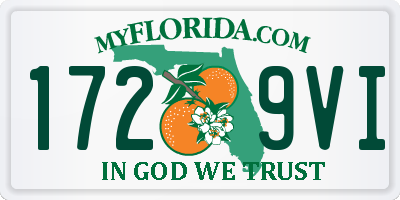FL license plate 1729VI