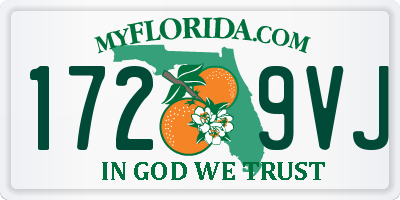 FL license plate 1729VJ
