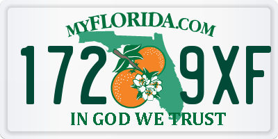 FL license plate 1729XF