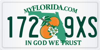 FL license plate 1729XS