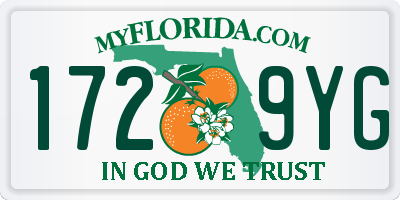 FL license plate 1729YG