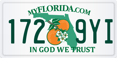 FL license plate 1729YI