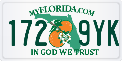 FL license plate 1729YK