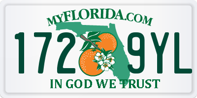 FL license plate 1729YL