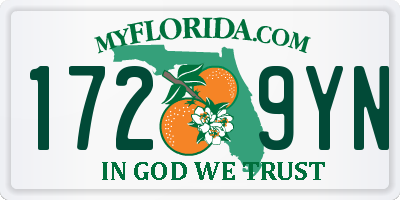FL license plate 1729YN
