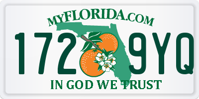 FL license plate 1729YQ