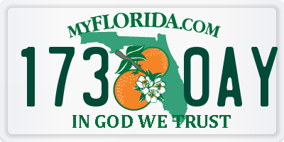 FL license plate 1730AY