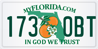 FL license plate 1730BT