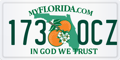 FL license plate 1730CZ