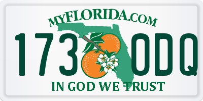 FL license plate 1730DQ