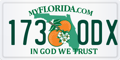 FL license plate 1730DX
