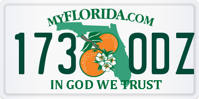 FL license plate 1730DZ