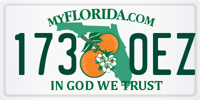 FL license plate 1730EZ
