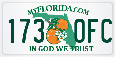 FL license plate 1730FC