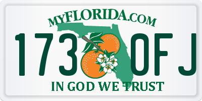 FL license plate 1730FJ