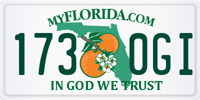 FL license plate 1730GI