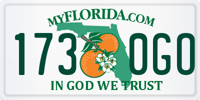 FL license plate 1730GO
