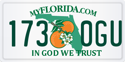 FL license plate 1730GU