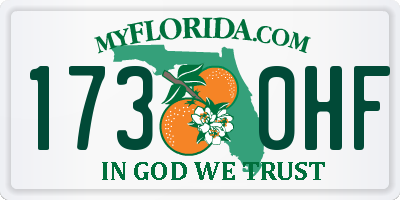 FL license plate 1730HF