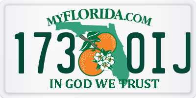 FL license plate 1730IJ