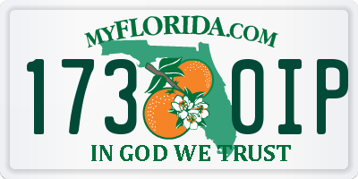 FL license plate 1730IP