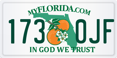 FL license plate 1730JF