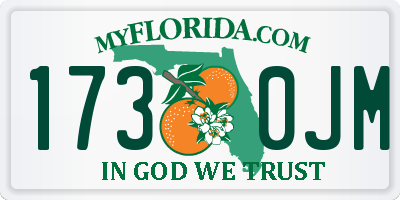 FL license plate 1730JM