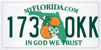 FL license plate 1730KK