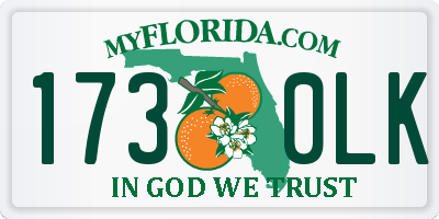 FL license plate 1730LK