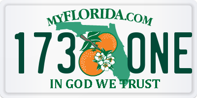FL license plate 1730NE