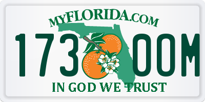 FL license plate 1730OM