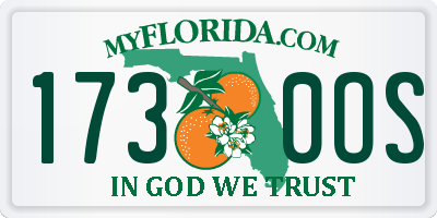 FL license plate 1730OS