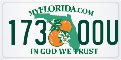 FL license plate 1730OU