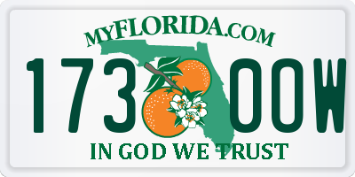 FL license plate 1730OW