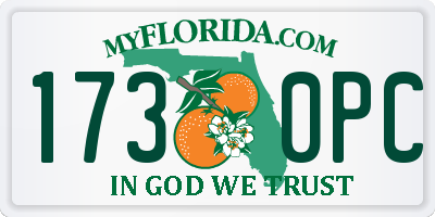 FL license plate 1730PC