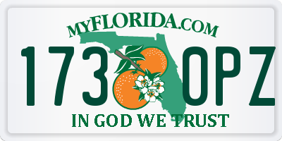 FL license plate 1730PZ
